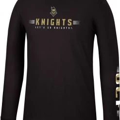 Colosseum Men's UCF Knights Black Spackler Longsleeve T-Shirt