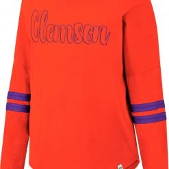 Colosseum Women's Clemson Tigers Orange Earth Longsleeve T-Shirt
