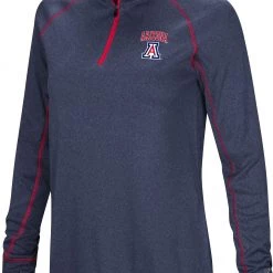 Colosseum Women's Arizona Wildcats Navy Stingray 1/4 Zip Jacket