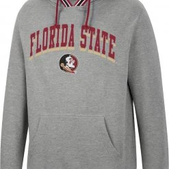 Colosseum Men's Florida State Seminoles Grey Baller Pullover Hoodie