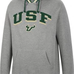 Colosseum Men's South Florida Bulls Grey Baller Pullover Hoodie