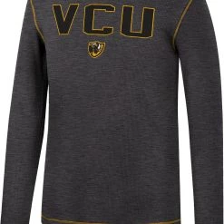 Colosseum Men's VCU Rams Grey Therma Longsleeve T-Shirt