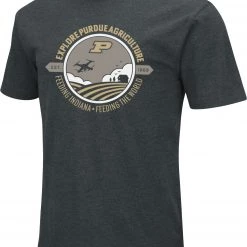 Colosseum Men's Purdue Boilermakers Black Agriculture T-Shirt