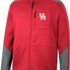 Colosseum Men's Houston Cougars Red Playin Full Zip Jacket