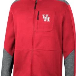 Colosseum Men's Houston Cougars Red Playin Full Zip Jacket