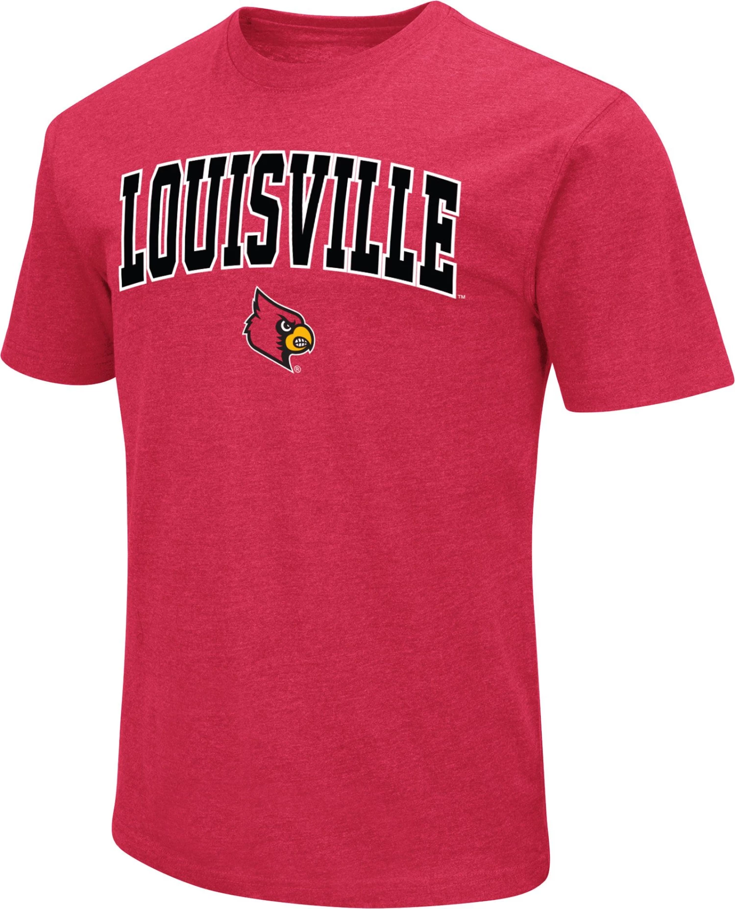 Colosseum Men's Louisville Cardinals Cardinal Red Dual Blend T-Shirt 1 Colosseum Men's Louisville Cardinals Cardinal Red Dual Blend T-Shirt