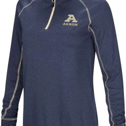 Colosseum Men's Akron Zips Navy Rival 1/4 Zip Jacket