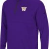 Colosseum Men's Washington Huskies Purple Rival 1/4 Zip Jacket