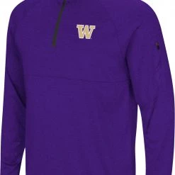 Colosseum Men's Washington Huskies Purple Rival 1/4 Zip Jacket