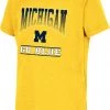 Colosseum Youth Michigan Wolverines Maize Toffee T-Shirt For Girls'