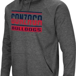 Colosseum Men's Gonzaga Bulldogs Grey Pullover Hoodie