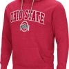 Colosseum Men's Ohio State Buckeyes Scarlet Pullover Fleece Hoodie