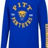 Colosseum Youth Pitt Panthers Blue Long Sleeve Trolley T-Shirt For Girls'