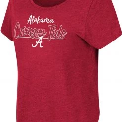 Colosseum Women's Alabama Crimson Tide Crimson Curved Hem T-Shirt