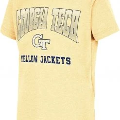 Colosseum Youth Georgia Tech Yellow Jackets Gold Toffee T-Shirt For Boys'