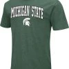 Colosseum Men's Michigan State Spartans Green Dual Blend T-Shirt