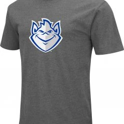 Colosseum Men's Saint Louis Billikens Grey Dual Blend T-Shirt