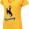 Colosseum Women's Wyoming Cowboys Navy Dual Blend V-Neck T-Shirt