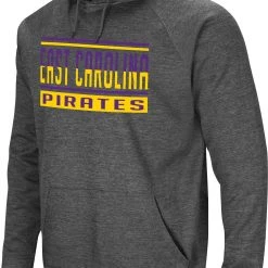 Colosseum Men's East Carolina Pirates Grey Pullover Hoodie