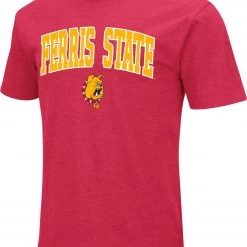 Colosseum Men's Ferris State Bulldogs Crimson Dual Blend T-Shirt