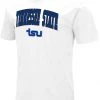 Colosseum Men's Tennessee State Tigers White Dual Blend T-Shirt