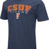 Colosseum Men's Cal State Fullerton Titans Navy Promo T-Shirt