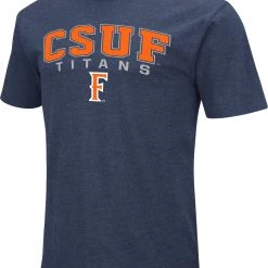 Colosseum Men's Cal State Fullerton Titans Navy Promo T-Shirt