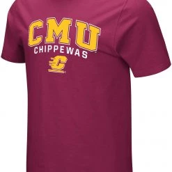 Colosseum Men's Central Michigan Chippewas Maroon T-Shirt
