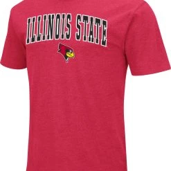 Colosseum Men's Illinois State Redbirds Red Dual Blend T-Shirt