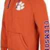 Colosseum Men's Clemson Tigers Orange Intervention Full-Zip Hoodie