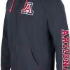 Colosseum Men's Arizona Wildcats Navy Intervention Full-Zip Hoodie