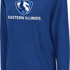 Colosseum Women's Eastern Illinois Panthers Blue Funnel Pullover Hoodie