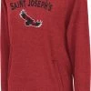 Colosseum Women's Saint Joseph's Hawks Crimson Funnel Pullover Hoodie