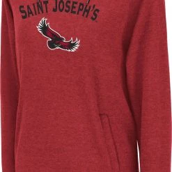Colosseum Women's Saint Joseph's Hawks Crimson Funnel Pullover Hoodie