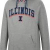 Colosseum Men's Illinois Fighting Illini Grey Baller Pullover Hoodie