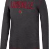 Colosseum Men's Louisville Cardinals Grey Therma Longsleeve T-Shirt
