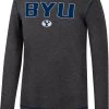 Colosseum Men's BYU Cougars Grey Therma Longsleeve T-Shirt