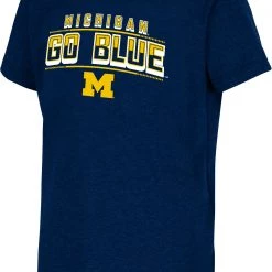 Colosseum Youth Michigan Wolverines Blue Playbook T-Shirt For Boys'