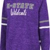 Colosseum Women's Kansas State Wildcats Purple Beach Break Pullover Sweatshirt