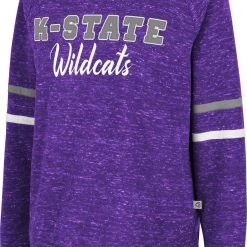 Colosseum Women's Kansas State Wildcats Purple Beach Break Pullover Sweatshirt