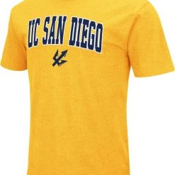 Colosseum Men's UC San Diego Tritons Gold Dual Blend T-Shirt
