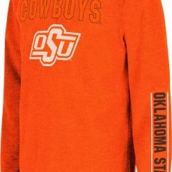 Colosseum Youth Oklahoma State Cowboys Orange West Long Sleeve T-Shirt For Girls'