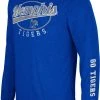 Colosseum Men's Memphis Tigers Blue Far Out! Long Sleeve T-Shirt