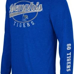 Colosseum Men's Memphis Tigers Blue Far Out! Long Sleeve T-Shirt