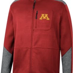 Colosseum Men's Minnesota Golden Gophers Maroon Playin Full Zip Jacket