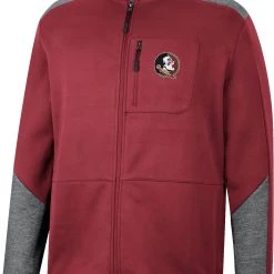 Colosseum Men's Florida State Seminoles Maroon Playin Full Zip Jacket
