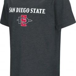 Colosseum Youth San Diego State Aztecs Dual Blend Black T-Shirt For Girls'