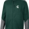 Colosseum Men's Michigan State Spartans Green Playin Full Zip Jacket