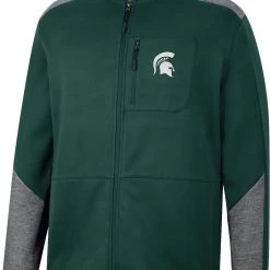 Colosseum Men's Michigan State Spartans Green Playin Full Zip Jacket