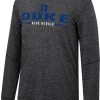Colosseum Men's Duke Blue Devils Black Tournament Long Sleeve T-Shirt